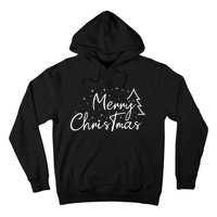 Cute Simple Merry Christmas Tree Family Matching Pajama Xmas Hoodie