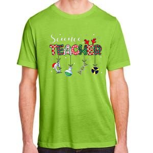 Christmas Science Medical Lab Stem Teacher Chemistry Chemist Adult ChromaSoft Performance T-Shirt