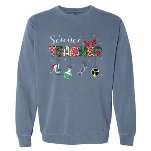 Christmas Science Medical Lab Stem Teacher Chemistry Chemist Garment-Dyed Sweatshirt