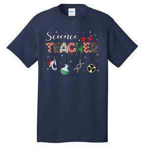 Christmas Science Medical Lab Stem Teacher Chemistry Chemist Tall T-Shirt