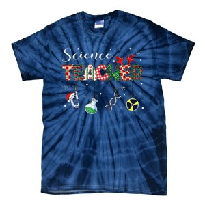 Christmas Science Medical Lab Stem Teacher Chemistry Chemist Tie-Dye T-Shirt