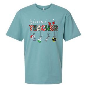 Christmas Science Medical Lab Stem Teacher Chemistry Chemist Sueded Cloud Jersey T-Shirt