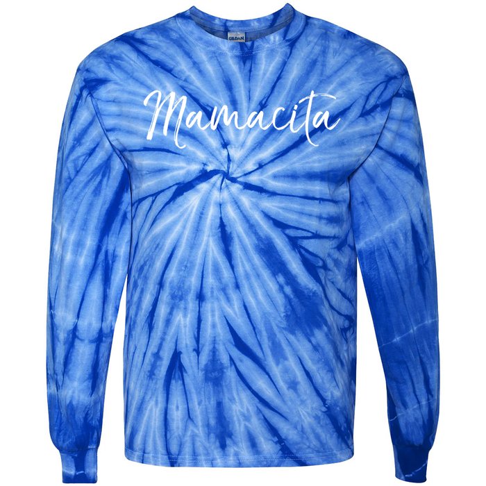 Cute Spanish Mother's Day Gift En Español Quote Mamacita Gift Tie-Dye Long Sleeve Shirt