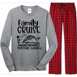 Cruise Squad Making Memories Together 2024 With Sun Tree Ship Anchors Long Sleeve Pajama Set