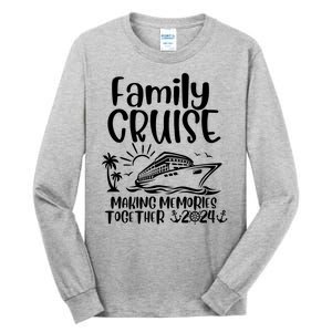 Cruise Squad Making Memories Together 2024 With Sun Tree Ship Anchors Tall Long Sleeve T-Shirt