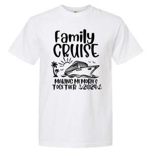 Cruise Squad Making Memories Together 2024 With Sun Tree Ship Anchors Garment-Dyed Heavyweight T-Shirt