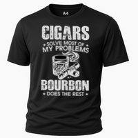 Cigars Solve Most Of My Problems Bourbon Does The Rest Performance Shirt