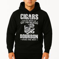 Cigars Solve Most Of My Problems Bourbon Does The Rest Hoodie