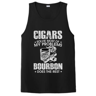 Cigars Solve Most Of My Problems Bourbon Does The Rest PosiCharge Competitor Tank