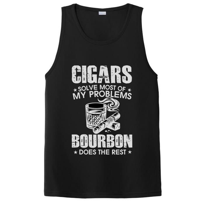 Cigars Solve Most Of My Problems Bourbon Does The Rest PosiCharge Competitor Tank