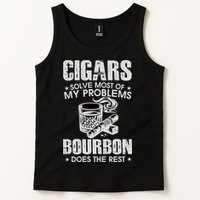Cigars Solve Most Of My Problems Bourbon Does The Rest Tank Top