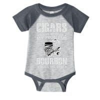 Cigars Solve Most Of My Problems Bourbon Does The Rest Infant Baby Jersey Bodysuit