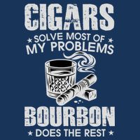 Cigars Solve Most Of My Problems Bourbon Does The Rest Infant Baby Jersey Bodysuit