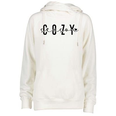 Cozy Season Merry Christmas Cosy Vibes Gift Womens Funnel Neck Pullover Hood