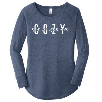 Cozy Season Merry Christmas Cosy Vibes Gift Women's Perfect Tri Tunic Long Sleeve Shirt