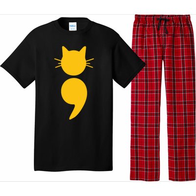 Cat Semicolon May Tal Health Awareness Month Gift Pajama Set