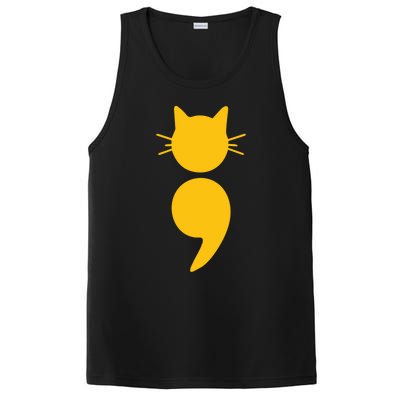 Cat Semicolon May Tal Health Awareness Month Gift PosiCharge Competitor Tank