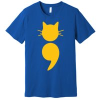 Cat Semicolon May Tal Health Awareness Month Gift Premium T-Shirt