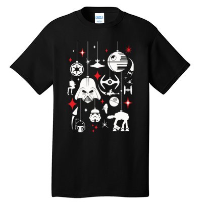 Christmas Star Movie Wars Xmas Holiday For Fan Lover Tall T-Shirt