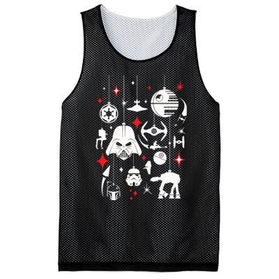 Christmas Star Movie Wars Xmas Holiday For Fan Lover Mesh Reversible Basketball Jersey Tank