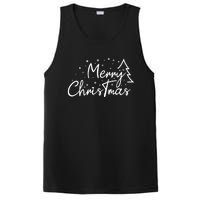 Cute Simple Merry Christmas Tree Family Matching Pajama Xmas PosiCharge Competitor Tank