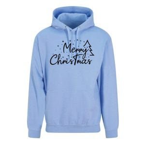 Cute Simple Merry Christmas Tree Family Matching Pajama Xmas Unisex Surf Hoodie