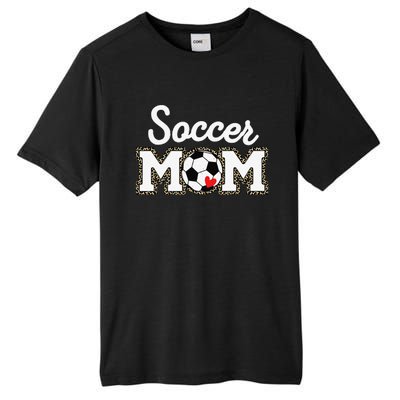 Cute Soccer Mom Leopard Print Mothers Day Tall Fusion ChromaSoft Performance T-Shirt