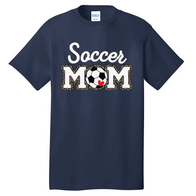 Cute Soccer Mom Leopard Print Mothers Day Tall T-Shirt