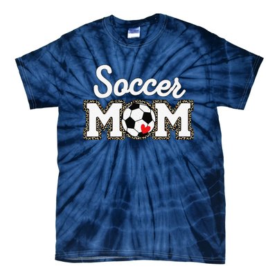 Cute Soccer Mom Leopard Print Mothers Day Tie-Dye T-Shirt