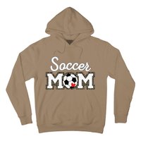 Cute Soccer Mom Leopard Print Mothers Day Hoodie