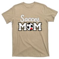 Cute Soccer Mom Leopard Print Mothers Day T-Shirt