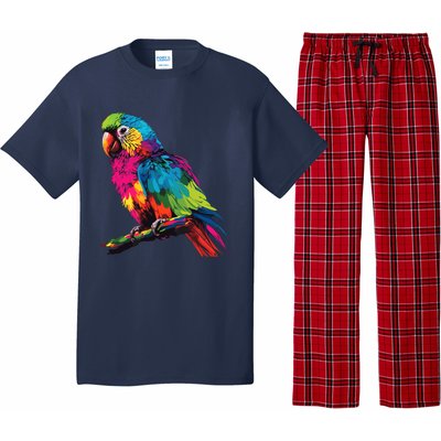 Colorful Scarlet Macaw Parrot Bird For Lover Birdwatching Pajama Set