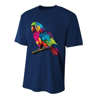 Colorful Scarlet Macaw Parrot Bird For Lover Birdwatching Performance Sprint T-Shirt