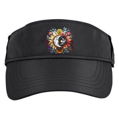 C.elestial Sun Moon Stars Floral Boho L.unar Solar A.stronomy Adult Drive Performance Visor