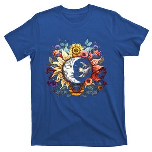 C.elestial Sun Moon Stars Floral Boho L.unar Solar A.stronomy T-Shirt