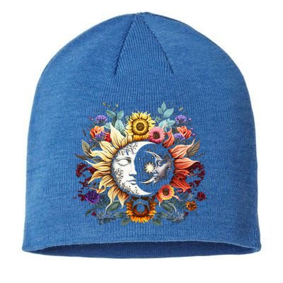 C.elestial Sun Moon Stars Floral Boho L.unar Solar A.stronomy Sustainable Beanie