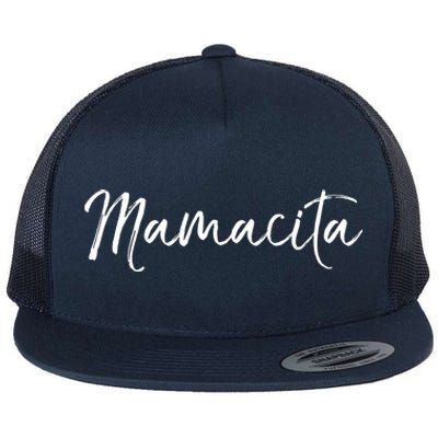 Cute Spanish Mothers Day Gift En Español Quote Mamacita Gift Flat Bill Trucker Hat