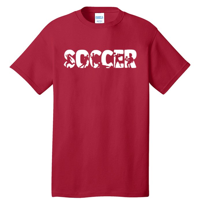 Cool Soccer Moves Mashup Name Letters Tall T-Shirt