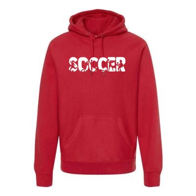 Cool Soccer Moves Mashup Name Letters Premium Hoodie