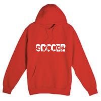 Cool Soccer Moves Mashup Name Letters Premium Pullover Hoodie