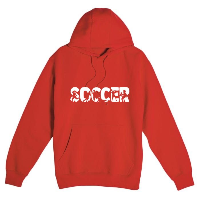 Cool Soccer Moves Mashup Name Letters Premium Pullover Hoodie