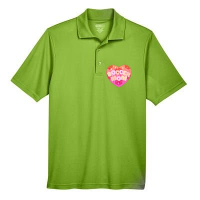 Cute Soccer Mom Soccer Ball Heart Men's Origin Performance Piqué Polo