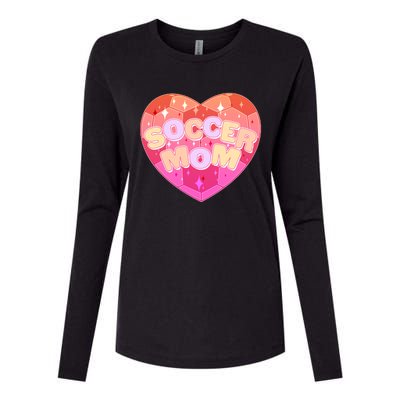 Cute Soccer Mom Soccer Ball Heart Womens Cotton Relaxed Long Sleeve T-Shirt