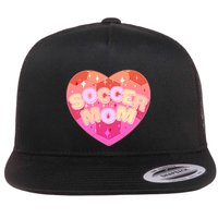 Cute Soccer Mom Soccer Ball Heart Flatbill Hat