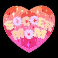 Cute Soccer Mom Soccer Ball Heart Flatbill Hat