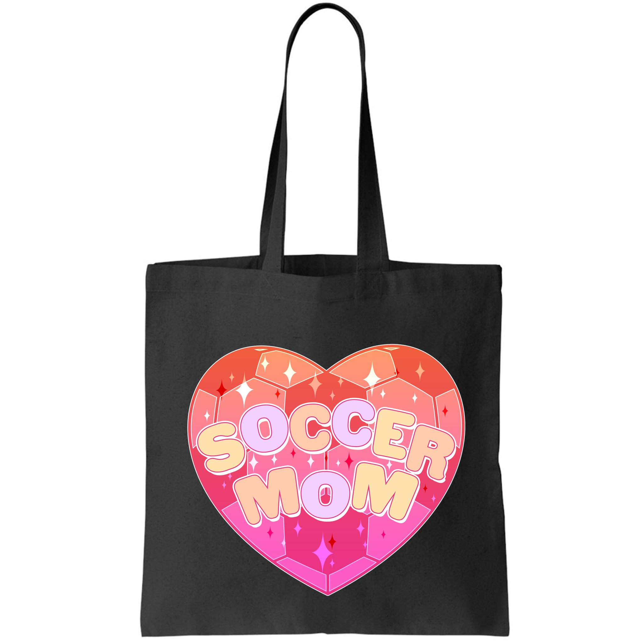 Cute Soccer Mom Soccer Ball Heart Bag