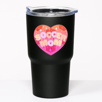 Cute Soccer Mom Soccer Ball Heart Tumbler