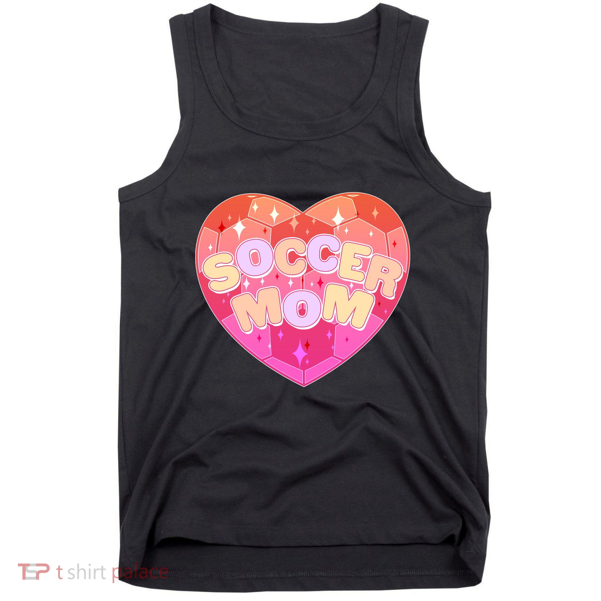 Cute Soccer Mom Soccer Ball Heart Tank Top