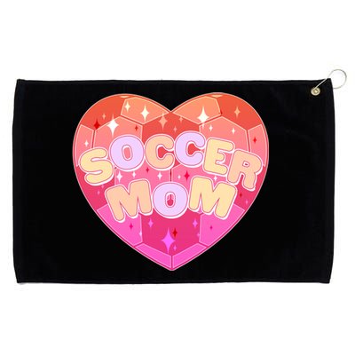 Cute Soccer Mom Soccer Ball Heart Grommeted Golf Towel