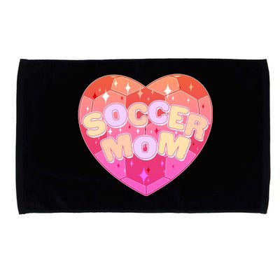 Cute Soccer Mom Soccer Ball Heart Microfiber Hand Towel